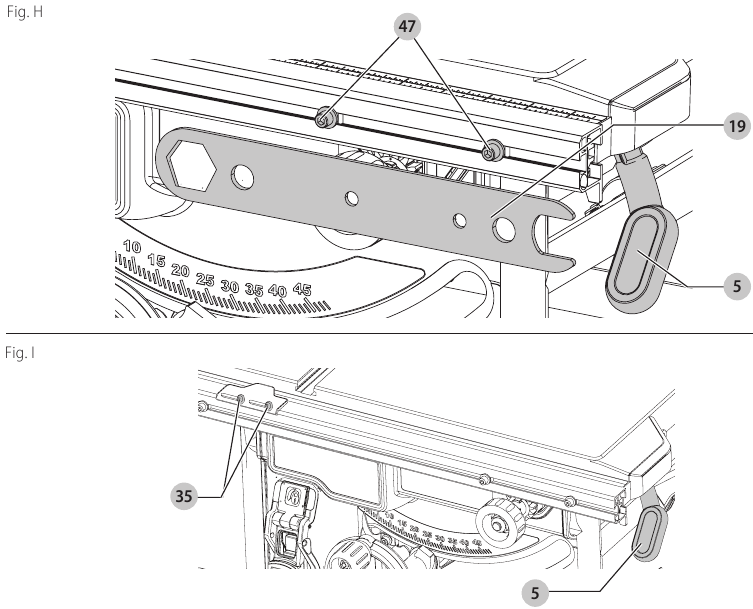 DeWalt - DWE7485 - Parallelverstellung Parallelverstellung
