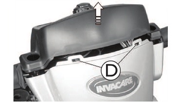Invacare - Leo - Bedienkonsole / Platine austauschen - Schritt 4 Bedienkonsole / Platine austauschen - Schritt 4