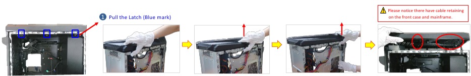 Asus - ROG Strix - FRONT BEZEL und LED BOARD - Demontagehinweis FRONT BEZEL und LED BOARD - Demontagehinweis