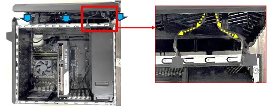 Asus - ROG Strix - FRONT BEZEL Montagehinweis - Schritt 4 FRONT BEZEL Montagehinweis - Schritt 4