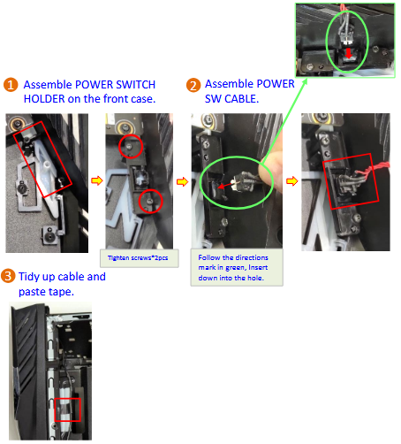 Asus - ROG Strix - POWER SWITCH - Montagehinweis POWER SWITCH - Montagehinweis