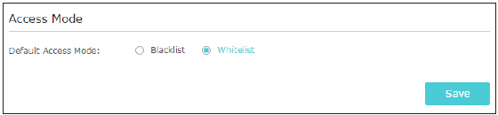 TP-Link - RE650 - Ein bestimmtes Gerät zur Whitelist hinzufügen - Schritt 1 Ein bestimmtes Gerät zur Whitelist hinzufügen - Schritt 1