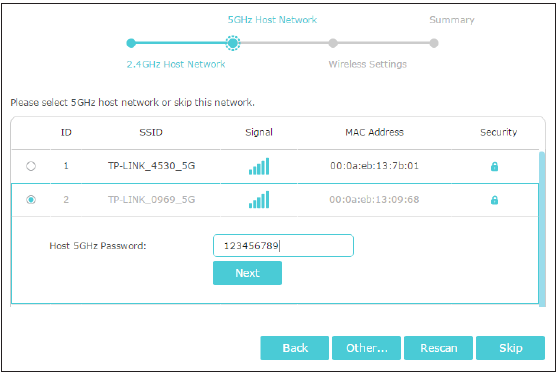 TP-Link - RE650 - Mit dem Host-Netzwerk über einen Webbrowser verbinden - Schritt 3 Mit dem Host-Netzwerk über einen Webbrowser verbinden - Schritt 3