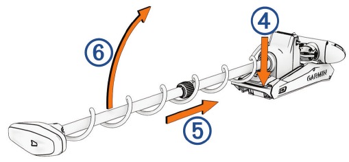 Garmin - FORCE KRAKEN - Motor auf dem Deck installieren – Schritt 2 Motor auf dem Deck installieren – Schritt 2