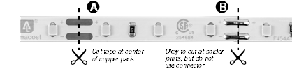 Armacost Lighting - RibbonFlex PRO - So schneiden Sie LED-Streifenlicht - Schritt 1 So schneiden Sie LED-Streifenlicht - Schritt 1
