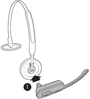 VTech - DS6771-3 - Headset positionieren - Überkopfbügel - Schritt 1 Headset positionieren - Überkopfbügel - Schritt 1