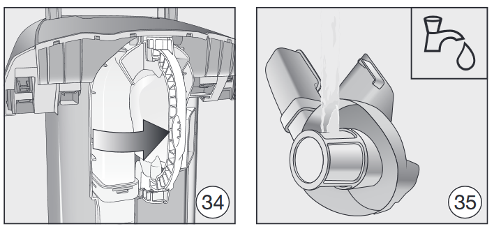 Miele - HS16 - Vorfilter reinigen Vorfilter reinigen