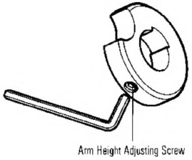 Linn - AXIS - EINSTELLEN DER ARMHÖHE EINSTELLEN DER ARMHÖHE