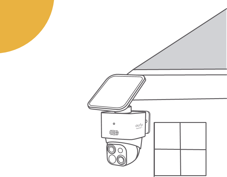 eufy Security - SoloCam S340 - Kamera mit angeschlossenem Solarpanel montieren - Schritt 1 Kamera mit angeschlossenem Solarpanel montieren - Schritt 1
