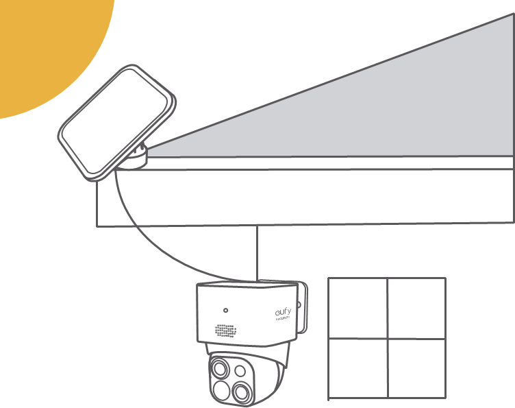 eufy Security - SoloCam S340 - Standort für Solarpanel auswählen - Schritt 1 Standort für Solarpanel auswählen - Schritt 1