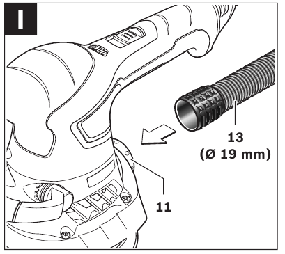 Bosch - PEX 400 AE - Fremdabsaugung Fremdabsaugung