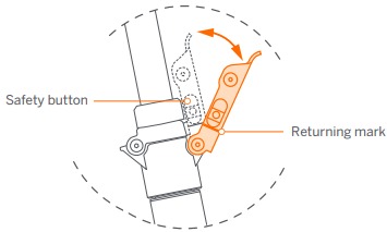 Segway-Ninebot - E2 - Öffnen/Schließen des Schnellspannhebels Öffnen/Schließen des Schnellspannhebels