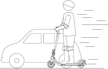 Segway-Ninebot - E2 - WARNUNGEN - NICHT überholen WARNUNGEN - NICHT überholen