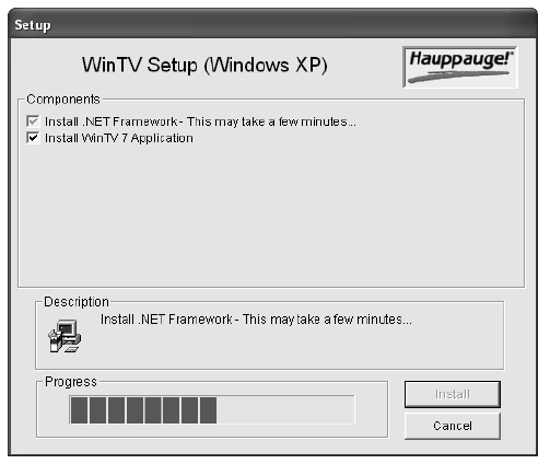 Hauppauge - USB-Live2 - WinTV-Anwendungen installieren WinTV-Anwendungen installieren