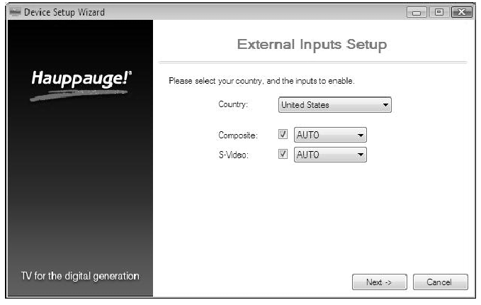 Hauppauge - USB-Live2 - S-Video-Eingang S-Video-Eingang