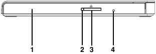 LG - GP57 - Position und Funktion der Bedienelemente - Vorderseite Position und Funktion der Bedienelemente - Vorderseite