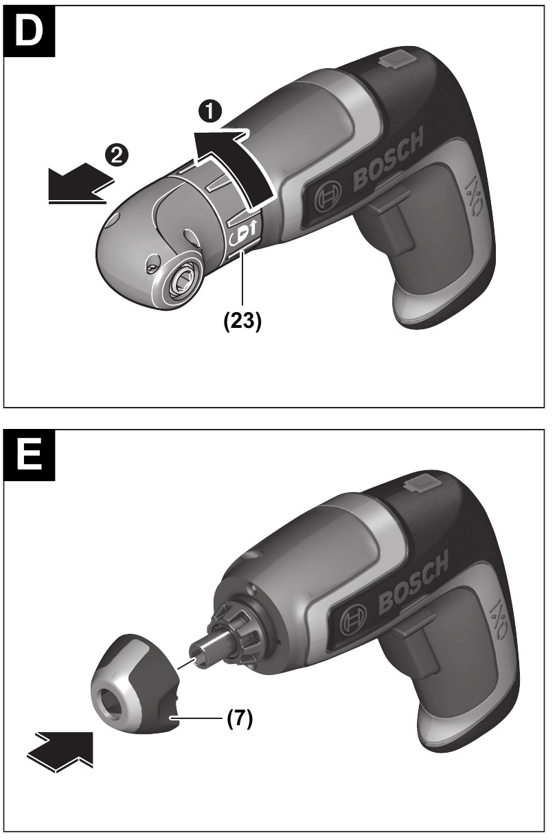 Bosch - IXO - Exzenteradapter/Winkeladapter - Schritt 3 Exzenteradapter/Winkeladapter - Schritt 3