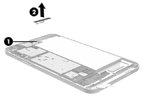 HP - Stream 7 - Antennenplatine entfernen Antennenplatine entfernen