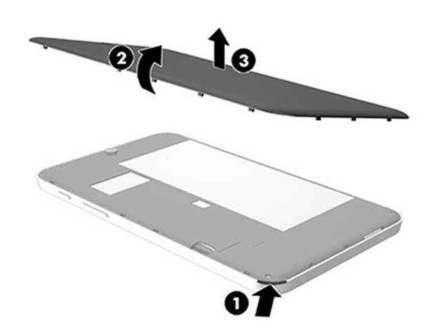 HP - Stream 7 - Rückabdeckung entfernen Rückabdeckung entfernen