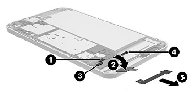 HP - Stream 7 - Displaykabel entfernen Displaykabel entfernen