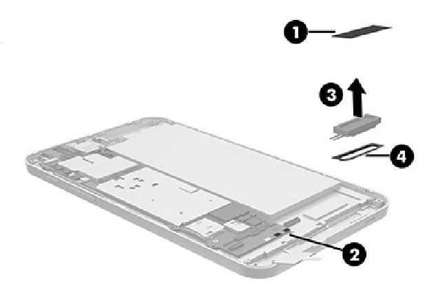 HP - Stream 7 - Lautsprecher entfernen Lautsprecher entfernen