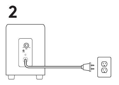 Logitech - Z213 - LAUTSPRECHER ANSCHLIESSEN - Schritt 2 LAUTSPRECHER ANSCHLIESSEN - Schritt 2
