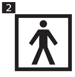 Symbol: Anwendungsteil Typ BF nach IEC 60601 1
