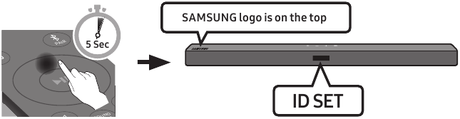 Samsung - HW-A450 - Subwoofer manuell verbinden – Schritt 2 Subwoofer manuell verbinden – Schritt 2