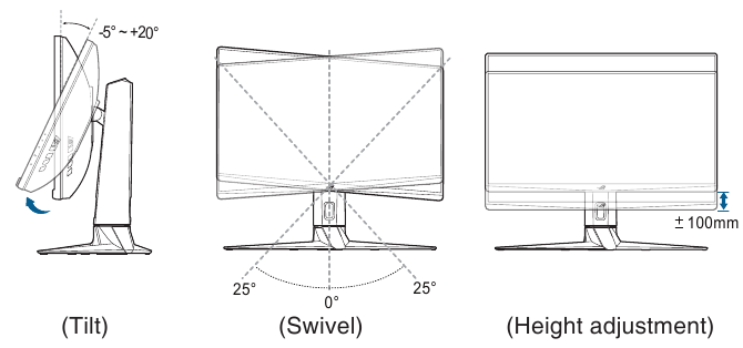 Asus - ROG SWIFT PG27UQR - Einstellen des Monitors Einstellen des Monitors