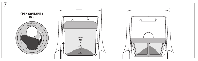 Sage - Smart Grinder Pro BCG820UK - MAHLEN IN DEN MAHLGUTBEHÄLTER ODER KAFFEEFILTER - Schritt 2 MAHLEN IN DEN MAHLGUTBEHÄLTER ODER KAFFEEFILTER - Schritt 2