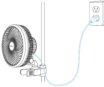 AC Infinity - CLOUDRAY - Anwendung - Schritt 2 - Kabelspannung reduzieren Anwendung - Schritt 2 - Kabelspannung reduzieren