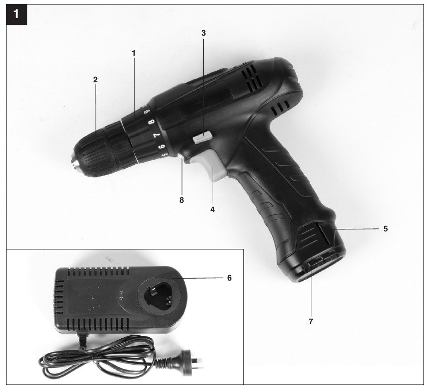 EINHELL - TH-CD 12 Li - Aufbau Aufbau