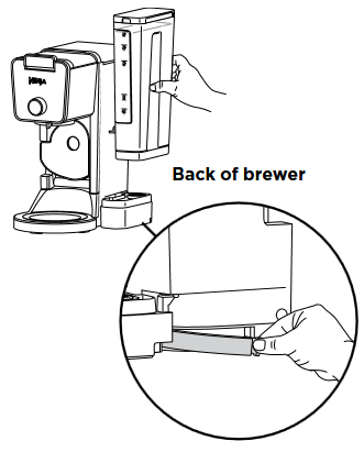 Ninja - DUALBREW PRO - POSITIONIERUNG DES WASSERBEHÄLTERS - Schritt 1 POSITIONIERUNG DES WASSERBEHÄLTERS - Schritt 1
