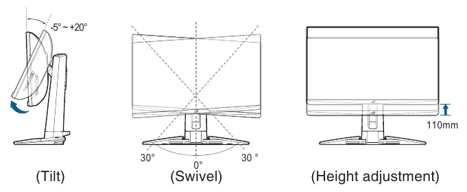Asus - ROG Swift Pro PG248QP - Monitor einstellen Monitor einstellen