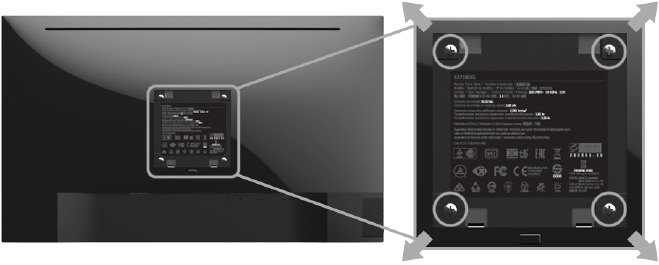 Dell - S2417DG - Wandmontage (optional) Wandmontage (optional)