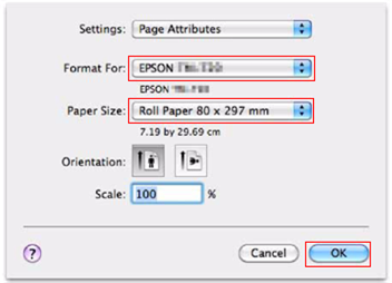 Epson - TM-T20II - Druckereinstellungen in einer Anwendung - Schritt 1 Druckereinstellungen in einer Anwendung - Schritt 1