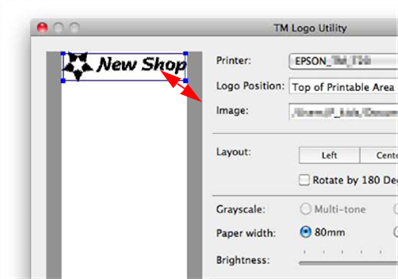 Epson - TM-T20II - Verfahren zum Registrieren eines Logos - Schritt 4 Verfahren zum Registrieren eines Logos - Schritt 4