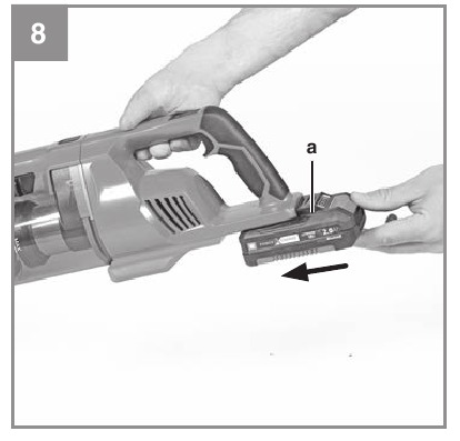 EINHELL - TE-SV 18 Li - Akku einsetzen Akku einsetzen