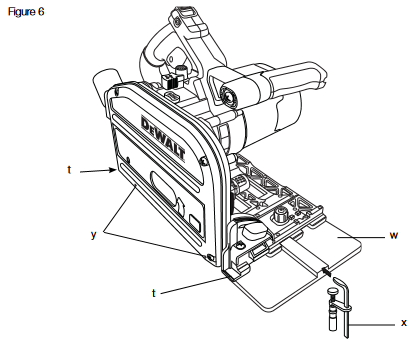 DeWalt - DWS520 - Halten und Führen des Werkzeugs - Schritt 2 Halten und Führen des Werkzeugs - Schritt 2