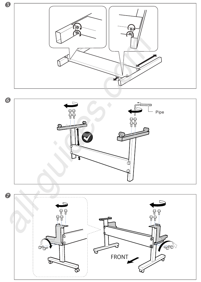 Roland - VersaEXPRESS RF-640 - Montage und Installation - Schritt 4 Montage und Installation - Schritt 4