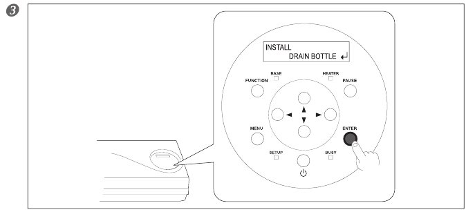 Roland - VersaEXPRESS RF-640 - Erstmaliges Befüllen mit Tinte - Schritt 4 Erstmaliges Befüllen mit Tinte - Schritt 4