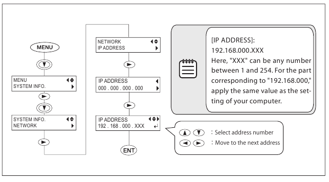 Roland - VersaEXPRESS RF-640 - Netzwerkeinstellungen - Schritt 3 Netzwerkeinstellungen - Schritt 3