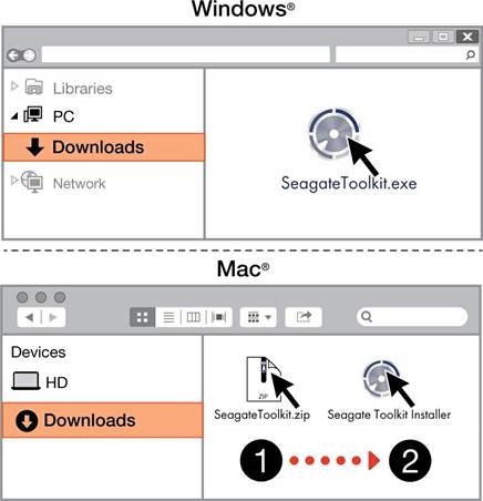Seagate - ONE TOUCH - Toolkit installieren Toolkit installieren