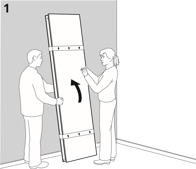 IKEA - Pax - Aufbau - Schritt 1 Aufbau - Schritt 1