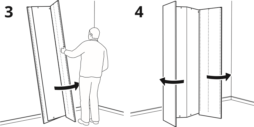 IKEA - Pax - Aufbau - Schritt 3 Aufbau - Schritt 3