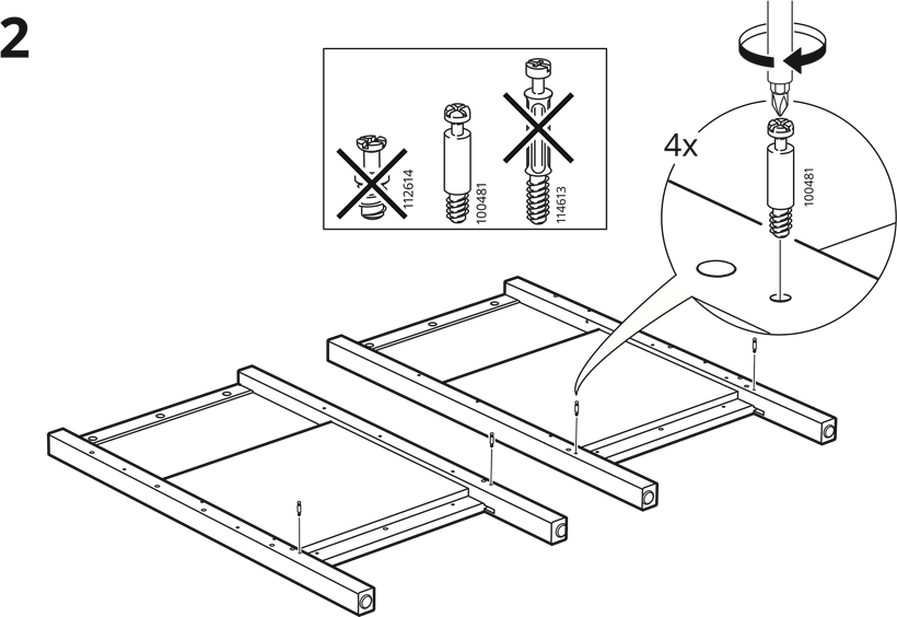 IKEA - SUNDVIK - Aufbau - Schritt 2 Aufbau - Schritt 2