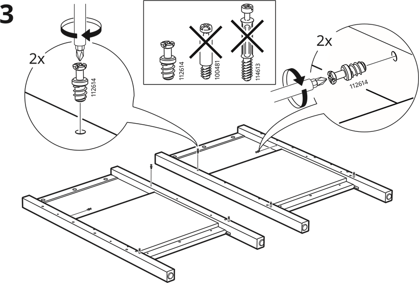 IKEA - SUNDVIK - Aufbau - Schritt 3 Aufbau - Schritt 3