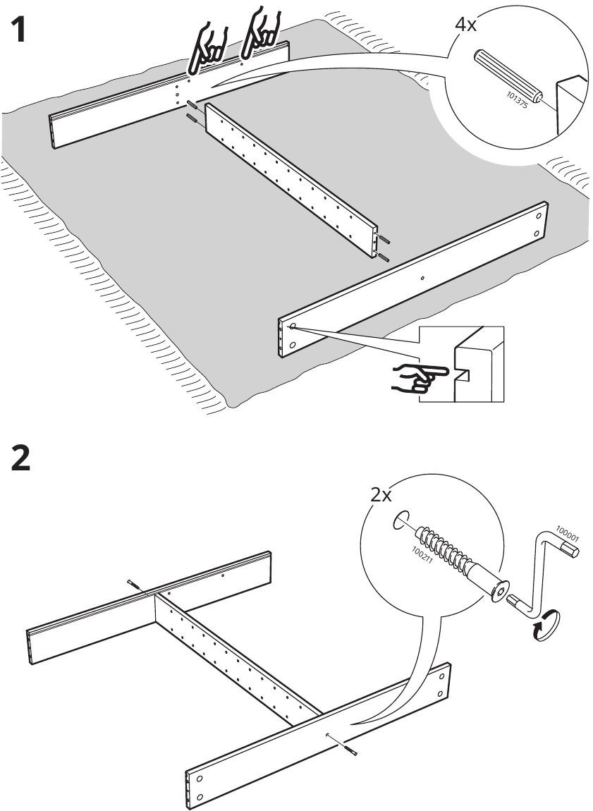 IKEA - STORJORM - MONTAGE - Schritt 1 MONTAGE - Schritt 1