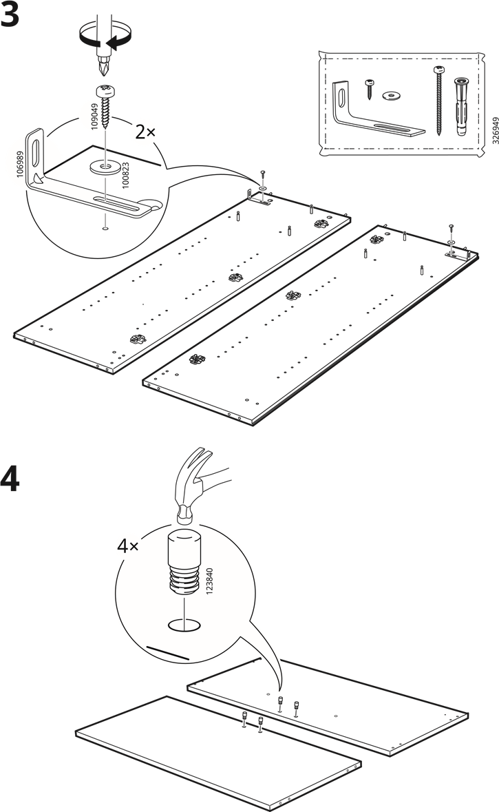 IKEA - KLEPPSTAD - Aufbau - Schritt 3 Aufbau - Schritt 3