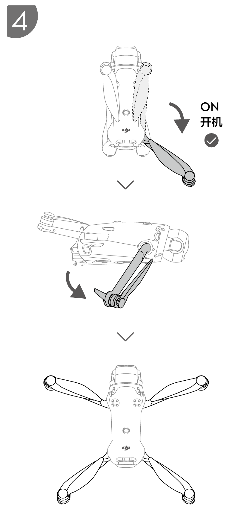 dji - MAVIC 4 PRO - Einrichtung - Schritt 3 Einrichtung - Schritt 3